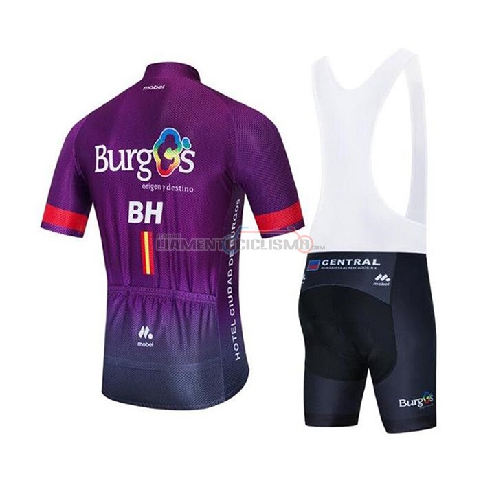 Abbigliamento Ciclismo Burgos BH Manica Corta 2020 Fuxia